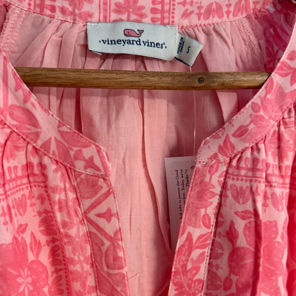 Vineyard Vines Pink Patterned Dress - Picture 5 of 8